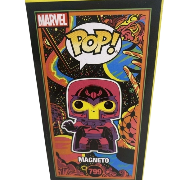 Funko Pop! Marvel X-Men Classic 799 Magneto Blacklight Target Exclusive - Picture 4 of 6